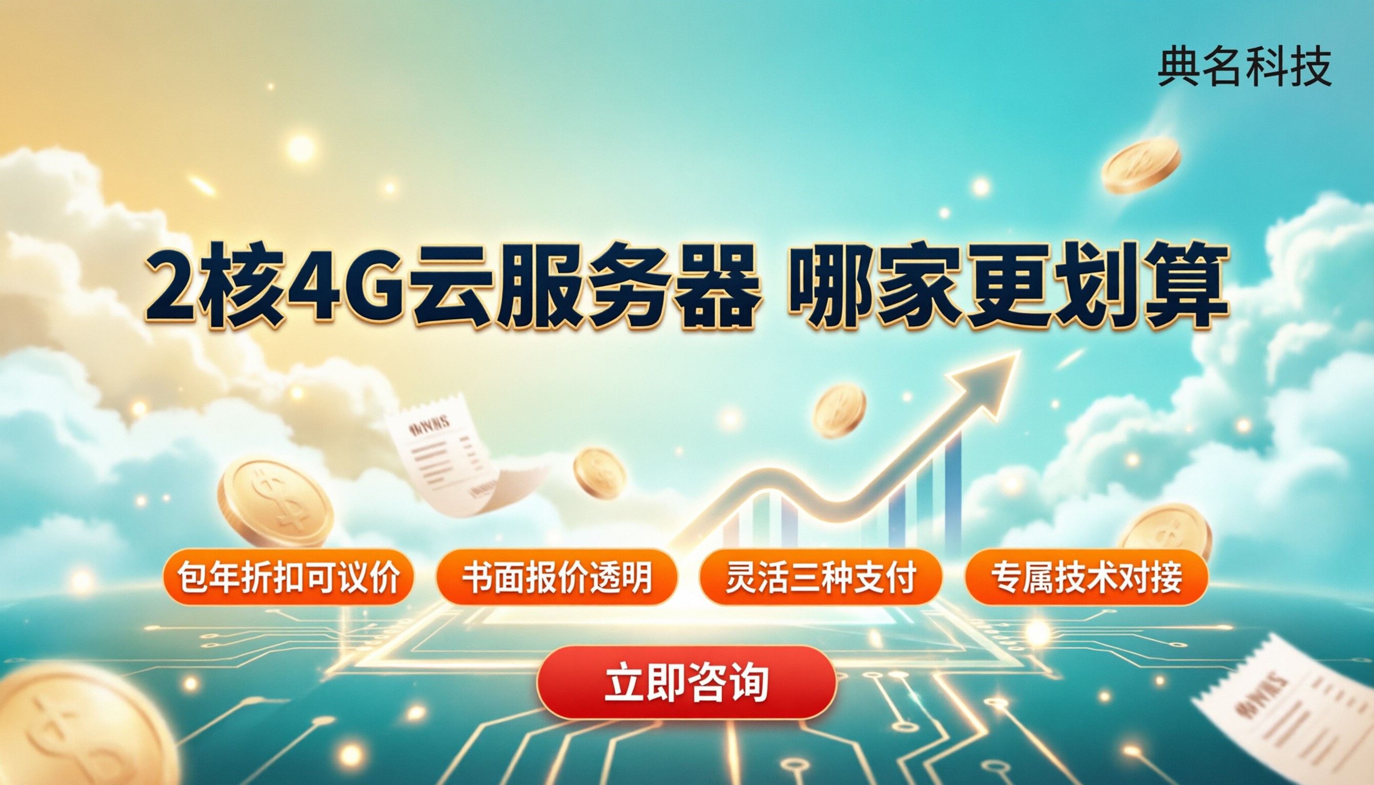 2核4G云服务器费用：哪家买更划算