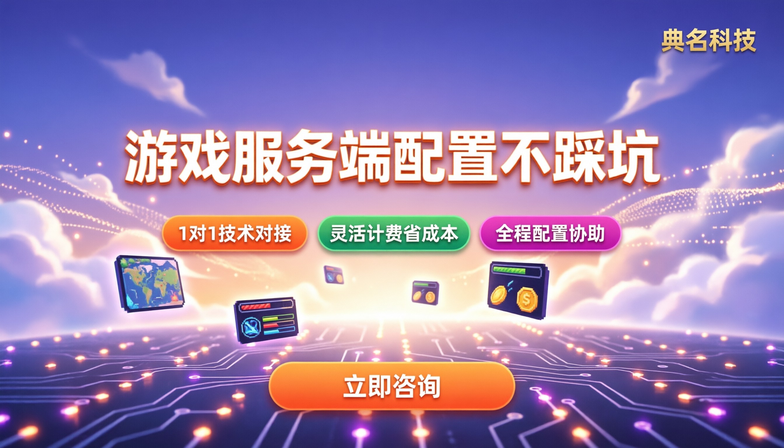 云服务器小游戏服务端配置:怎么对比不踩坑