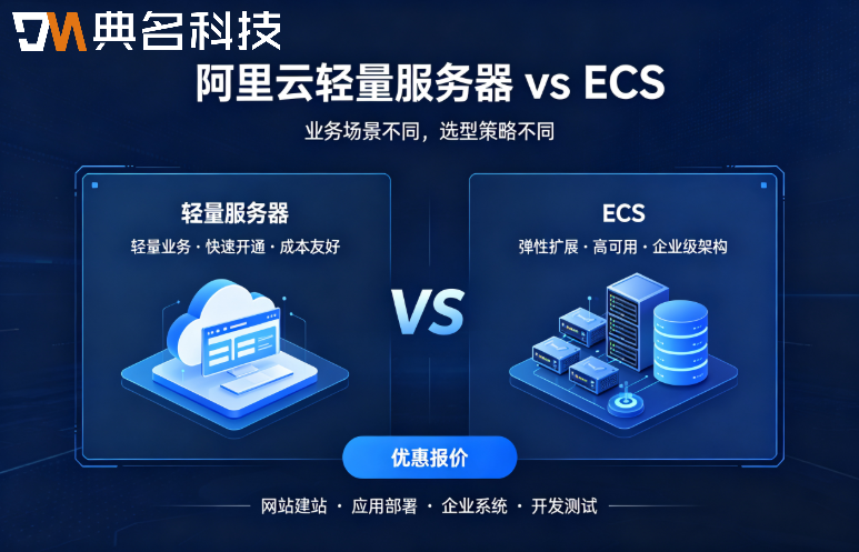 阿里云轻量服务器和ECS哪个便宜：轻量服务器和ECS区别