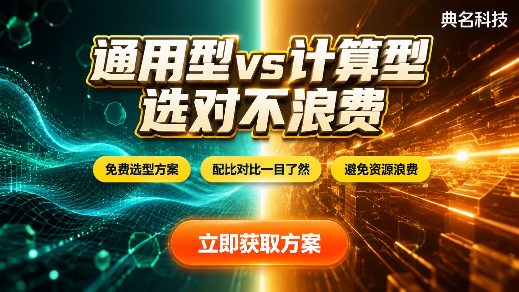 云服务器通用型和计算型区别对比:配比与适用场景