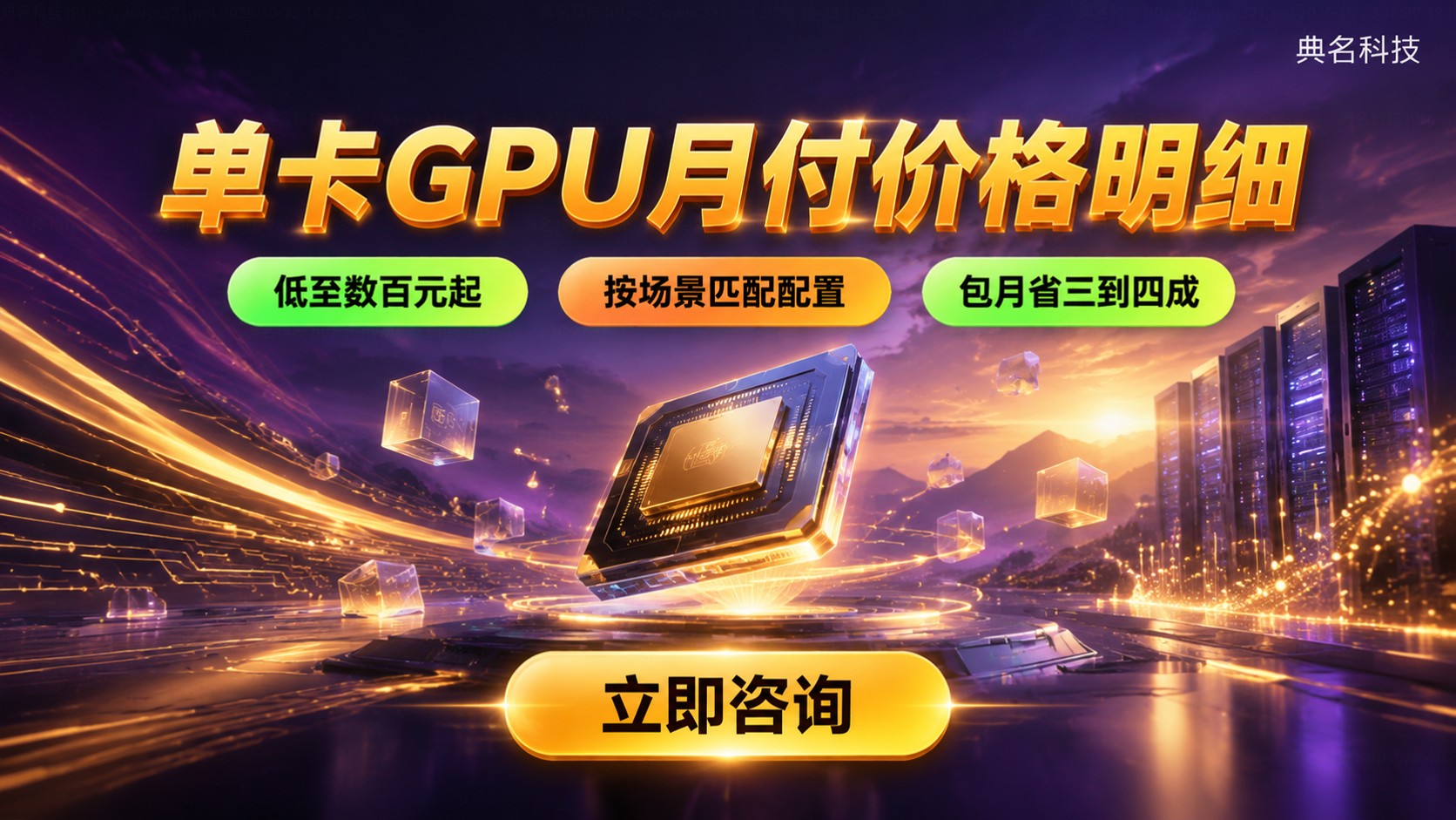 单卡GPU月付价格明细:入门配置与费用构成