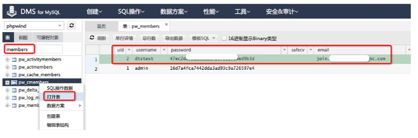 查看注册用户