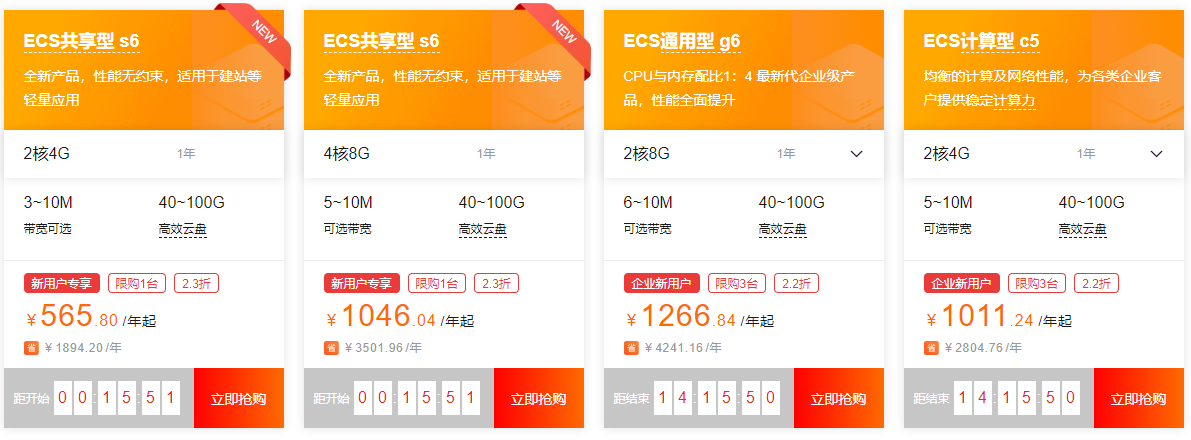 预算2000左右能买到阿里云服务器的什么配置