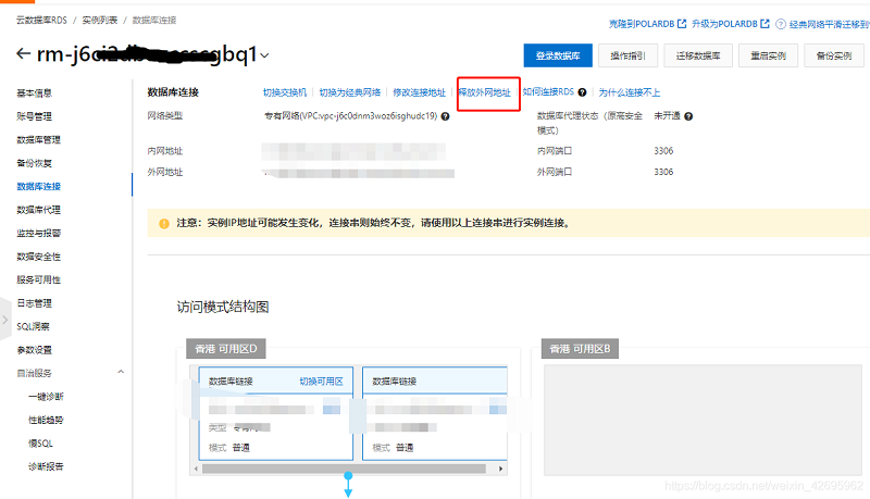 连接阿里云RDS云数据库的方法和步骤