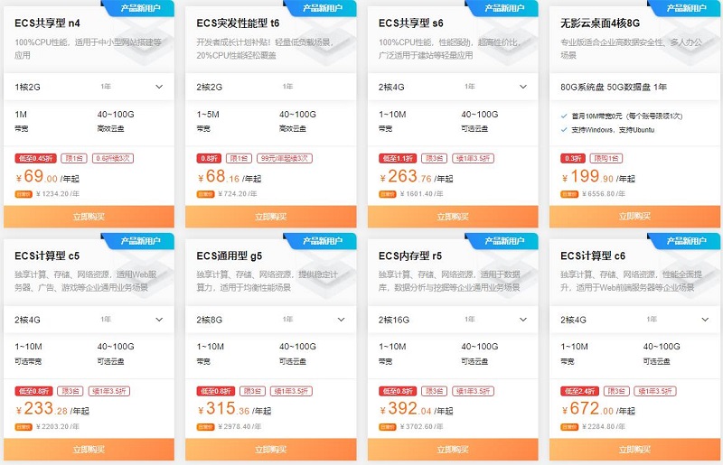 租用云服务器一年大概的费用