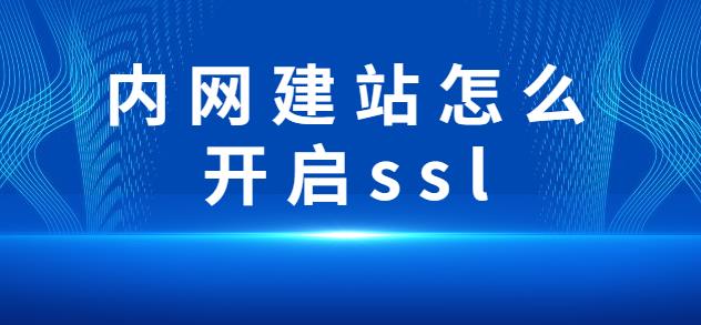 内网建站怎么开启ssl