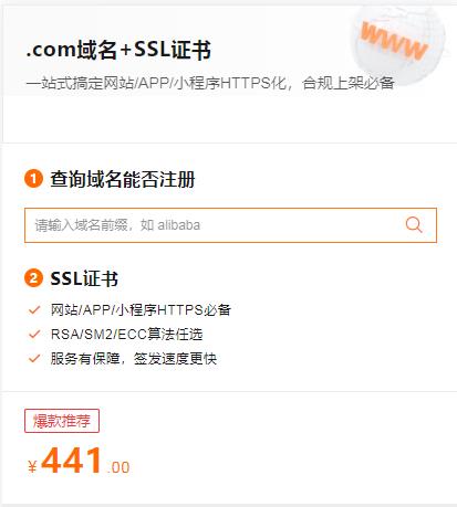 买域名和ssl安全证书总共要多少钱