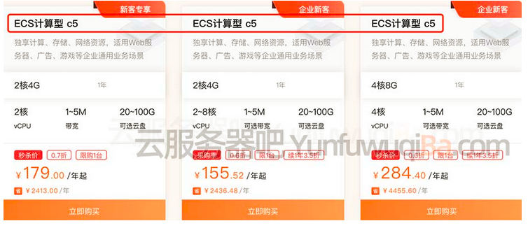 阿里云服务器租用费用，一年需要多少钱