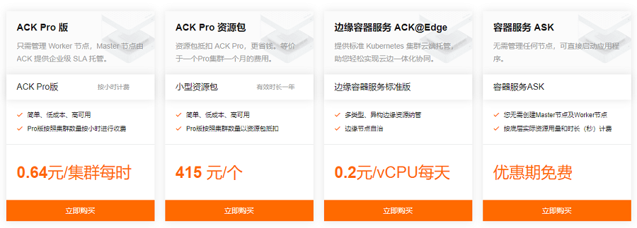 容器服务ACK的价格是怎么样的