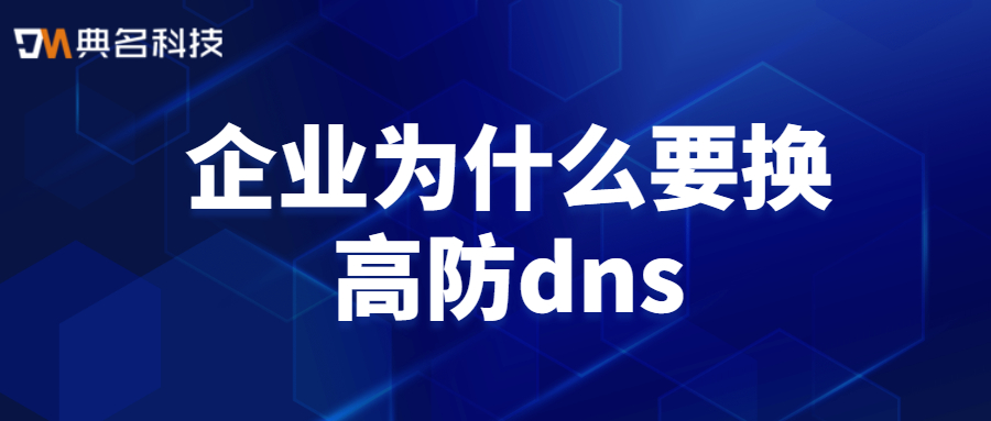 企业为什么要换高防dns