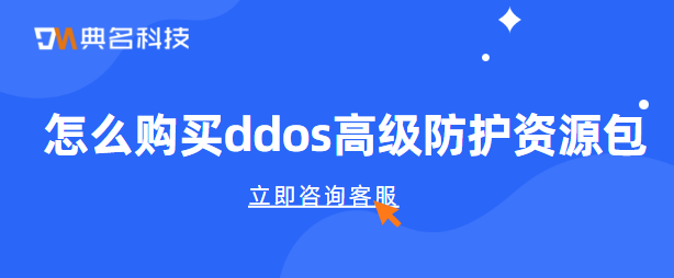怎么购买ddos高级防护资源包