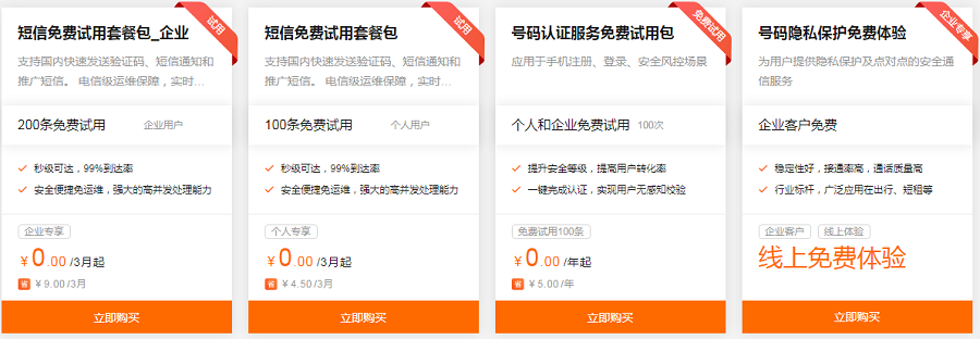 号码隐私保护能够免费试用吗