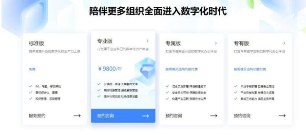 阿里巴巴钉钉:钉钉怎么收费