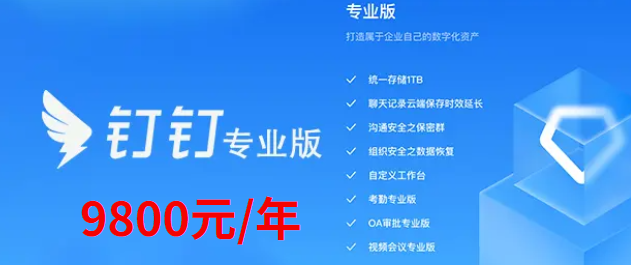 钉钉工价:企业钉钉如何收费