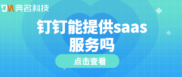 钉钉能提供saas服务吗