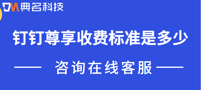 钉钉尊享收费标准是多少