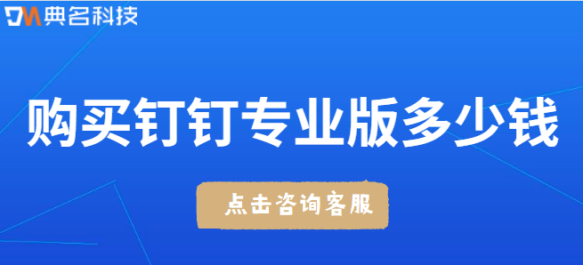 钉钉企业版费用：购买钉钉专业版多少钱