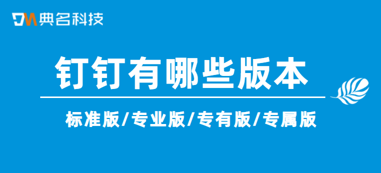 钉钉有哪些版本？标准版、专业版、专有版及专属版
