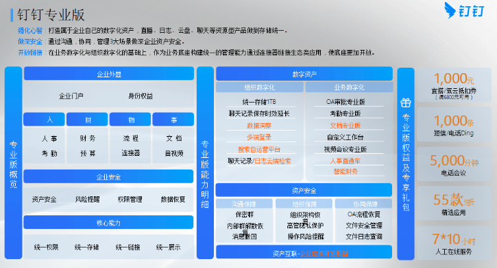 钉钉专业版报价:企业用钉钉专业版多少钱