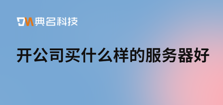 开公司买什么样的服务器好