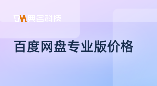 百度网盘专业版价格