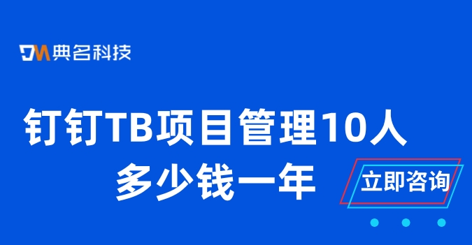 钉钉TB 项目管理10人多少钱一年