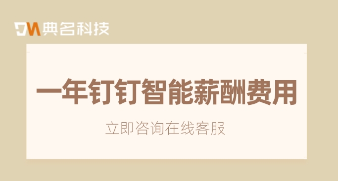 人事财务管理软件:一年钉钉智能薪酬费用
