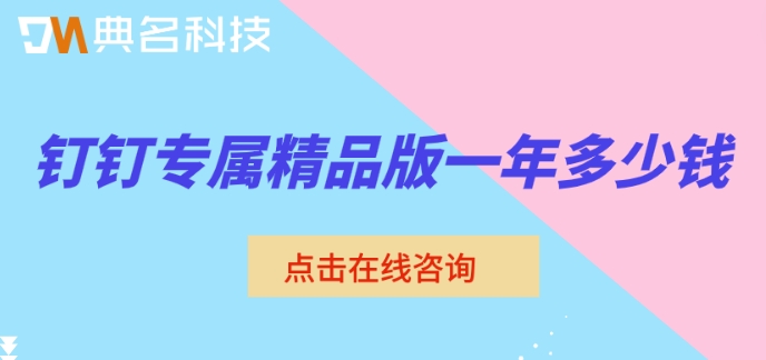 钉钉专属精品版一年多少钱