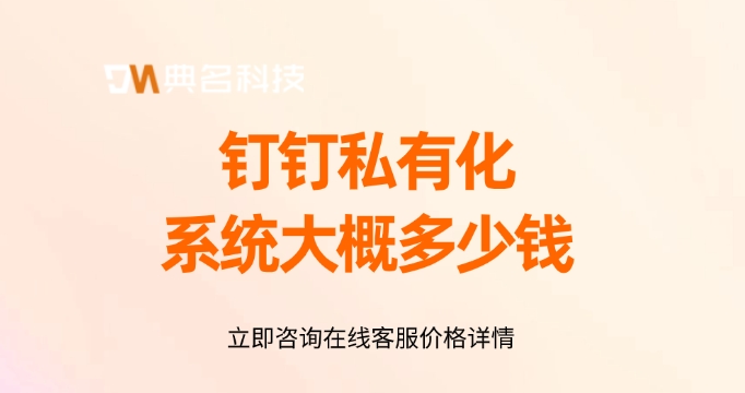 钉钉私有化系统大概多少钱