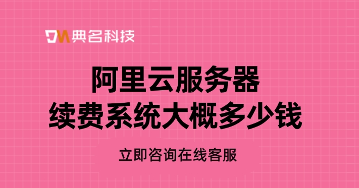 云服务器:阿里云服务器续费系统大概多少钱