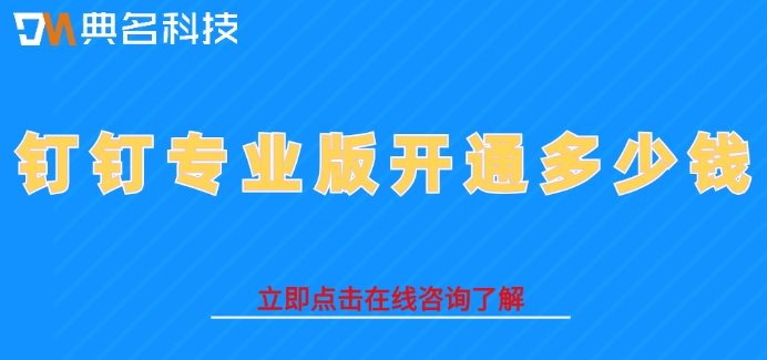 钉钉专业版开通多少钱