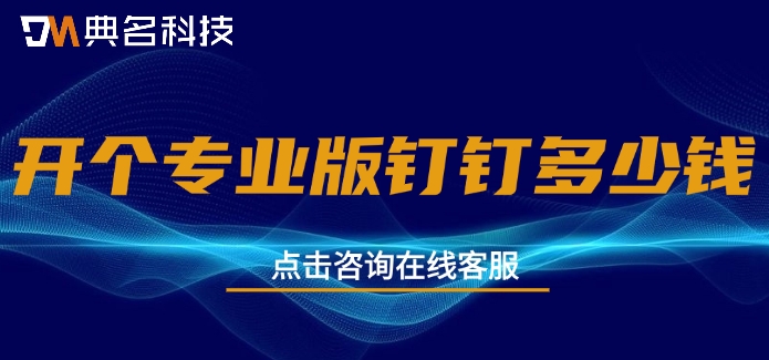 开个专业版钉钉多少钱