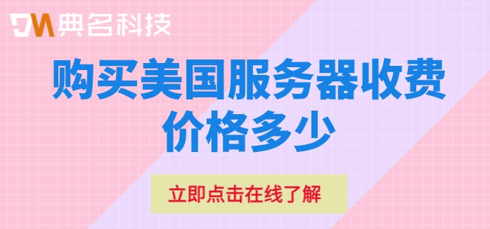 购买美国服务器收费价格多少
