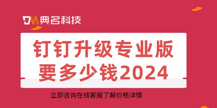 钉钉升级专业版要多少钱2024