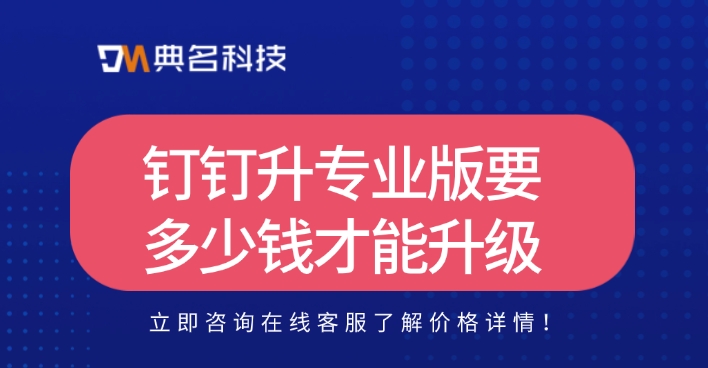 钉钉升专业版要多少钱才能升级