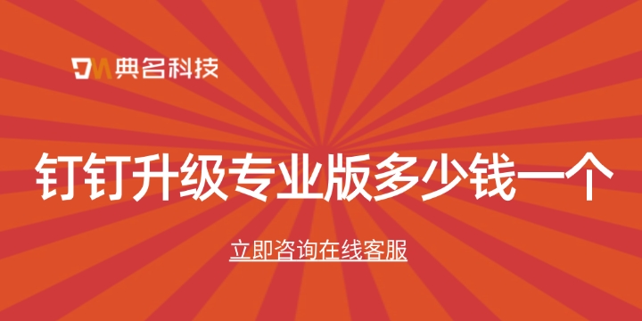 钉钉升级专业版多少钱一个