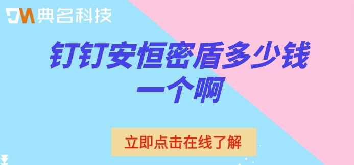 钉钉安恒密盾多少钱一个啊