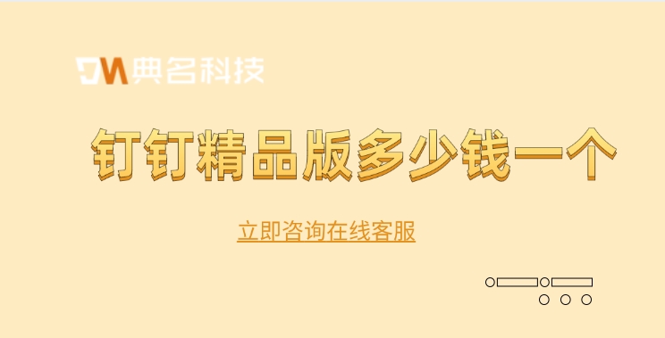 钉钉精品版多少钱一个