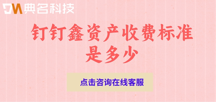钉钉鑫资产收费标准是多少