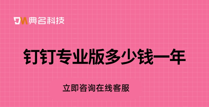 钉钉专业版多少钱一年