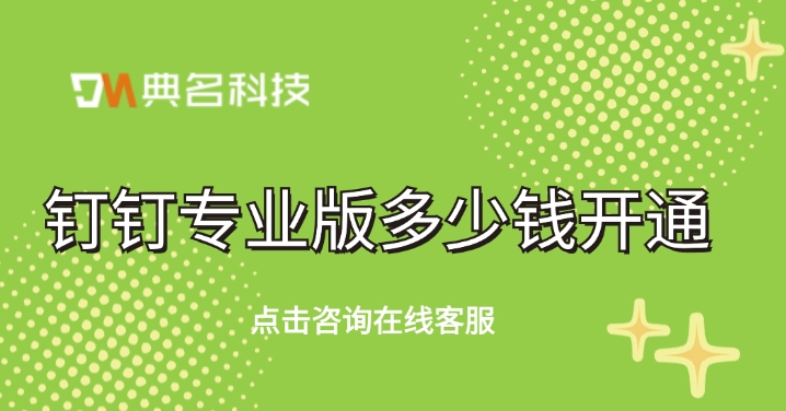 钉钉专业版考勤系统：钉钉专业版多少钱开通